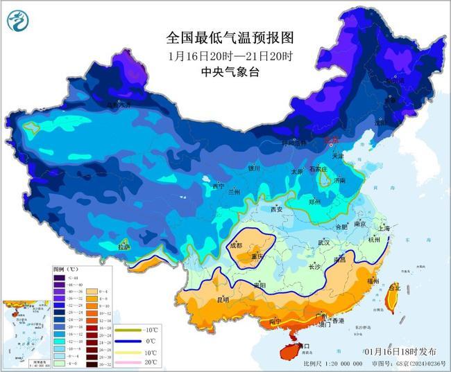寒潮蓝色预警！我国大部将现降温大风 新疆内蒙古局地降幅超10℃