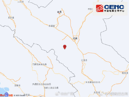 甘肃武威发生3.6级地震