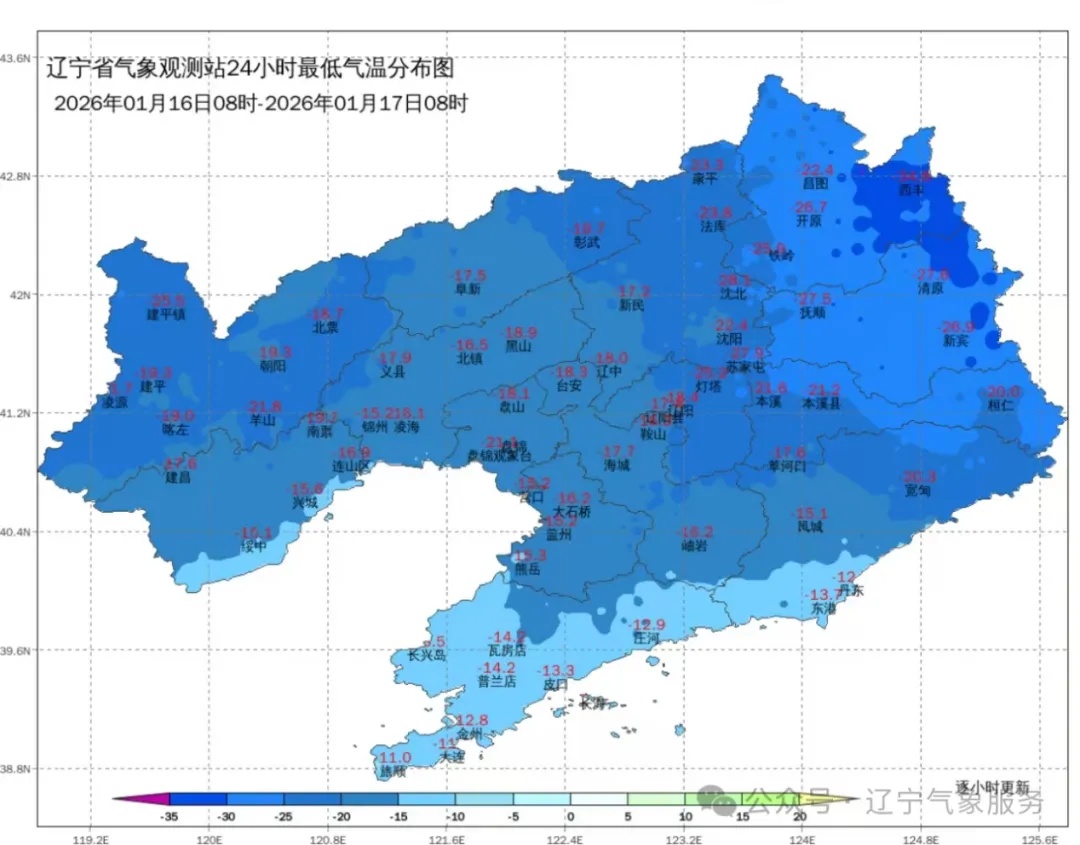 -36.4℃！辽宁出现低温极值