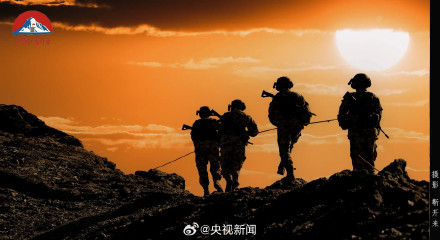 人民子弟兵连剪影都是大写的帅