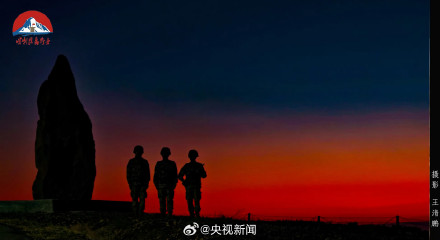 人民子弟兵连剪影都是大写的帅