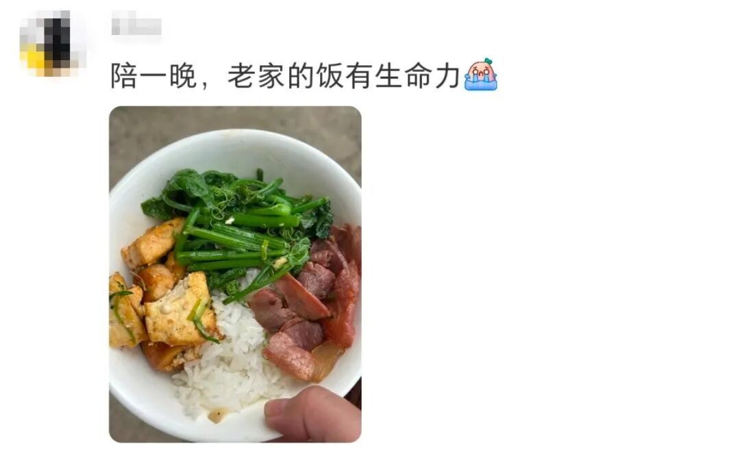 “妈！我想回家，吃你做的饭！”