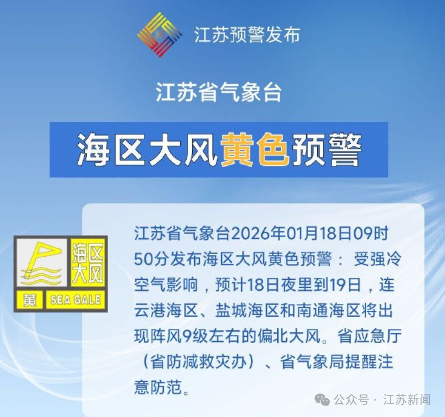 最低气温下降10℃！江苏预警！