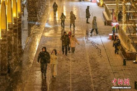 天津迎2026年首场降雪