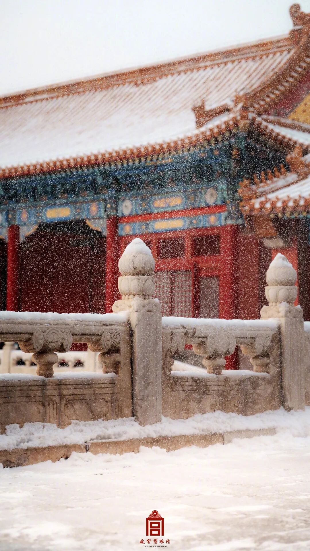 这是雪后的故宫——
