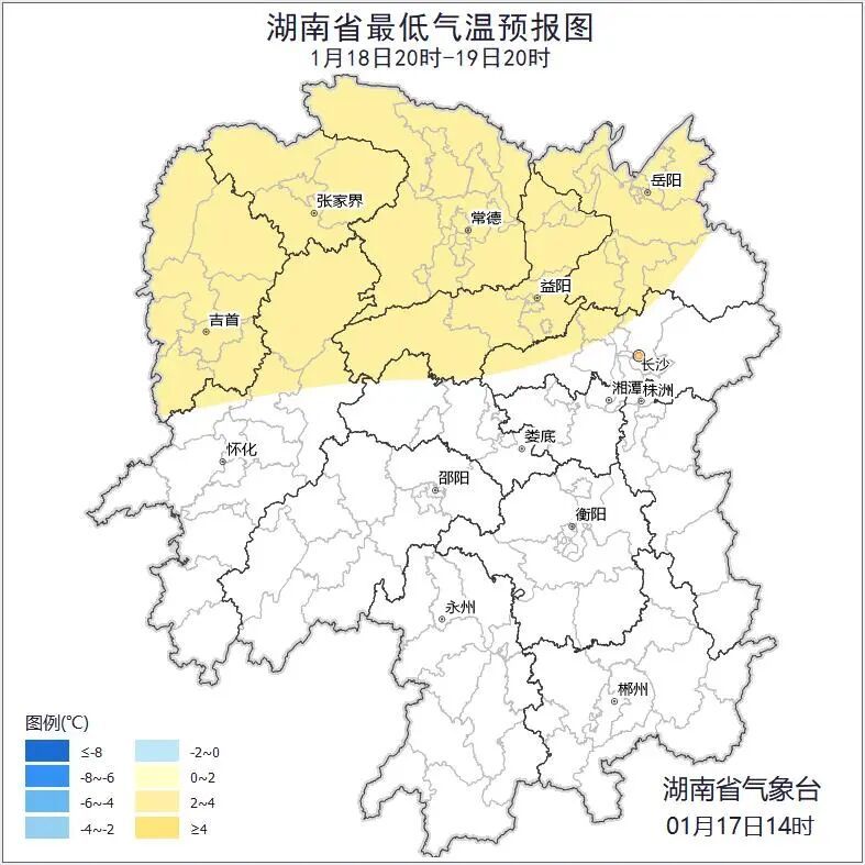 准备好了吗？它来了！！期间局地-6℃，寒潮今晚抵达湖南！