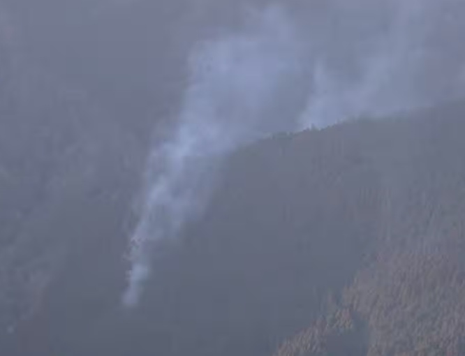 日本静冈县山林火灾持续蔓延 过火面积约3.5公顷