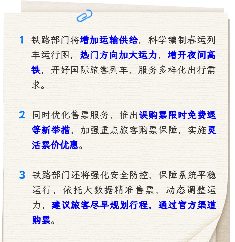 2026年铁路春运火车票1月19日开售