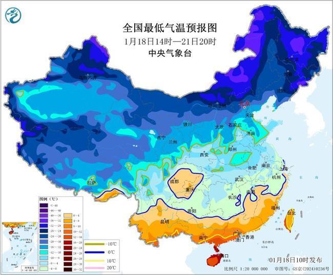 寒潮预警升级，黄淮、江汉等局地降温可达16℃以上