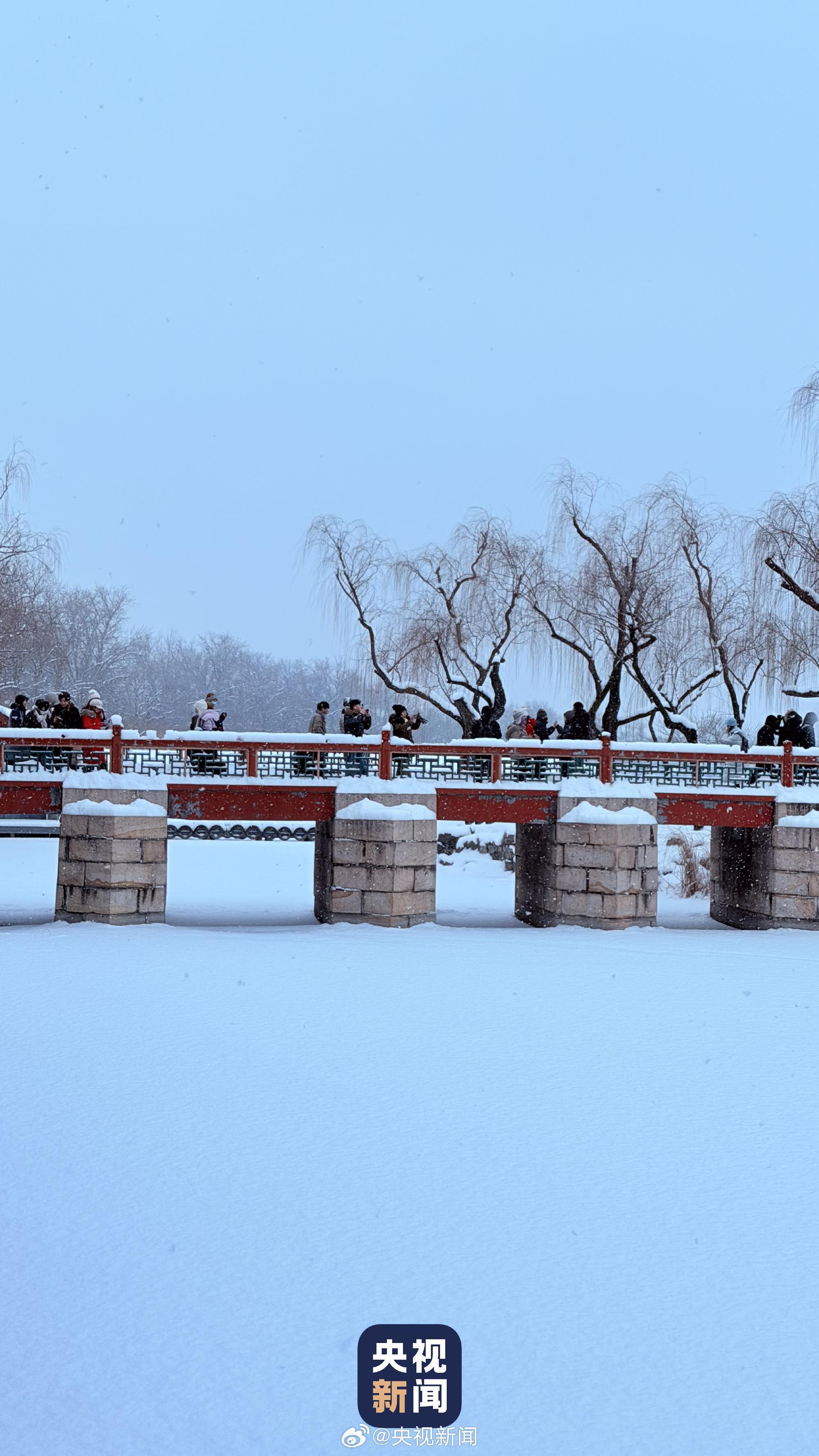 一场雪 颐和园美成了国画