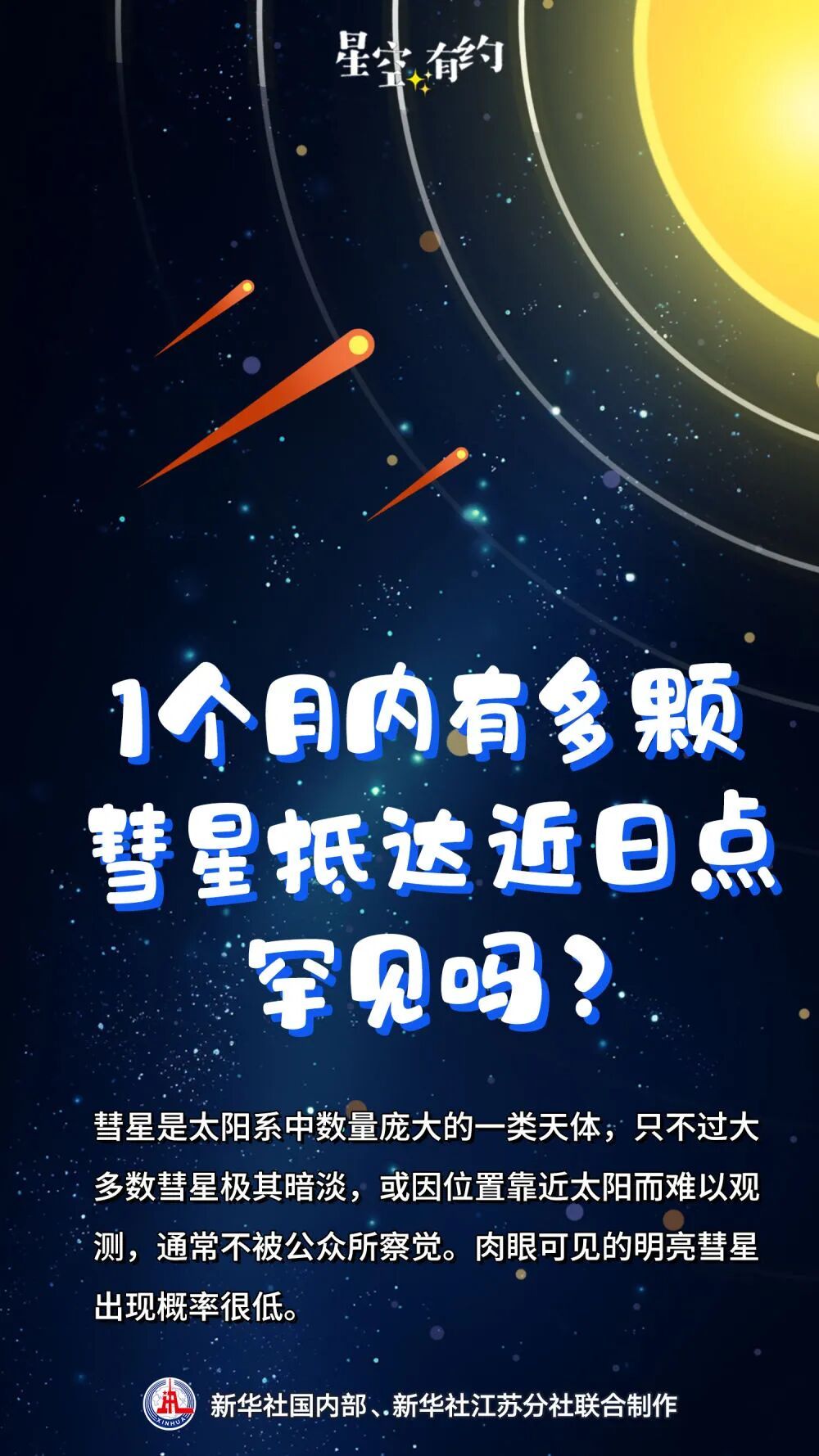 一颗接一颗！1月彗星“扎堆造访”？