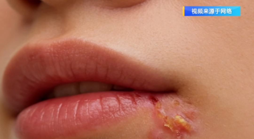 嘴角反复长小水疱，又疼又痒不见好！这不一定是上火！可能是单纯疱疹在作祟！