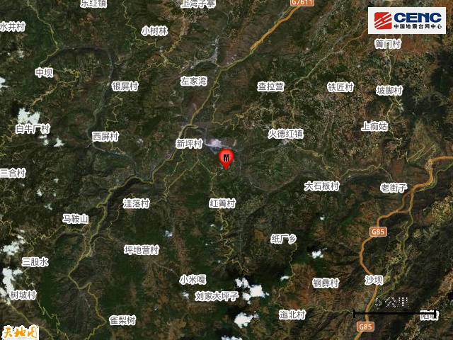 云南巧家发生5.1级地震