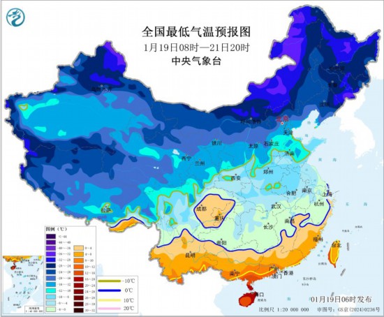 寒潮继续影响我国中东部地区 鄂豫皖湘黔等地有雨雪冰冻天气