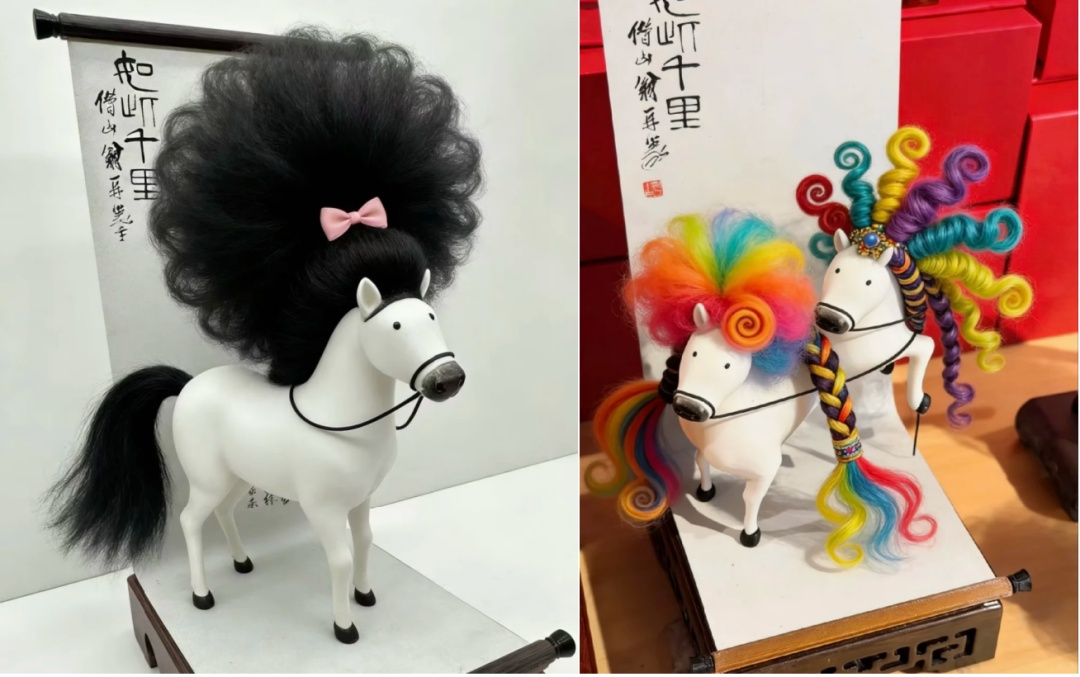 山东美术馆“马彪彪”火出圈！一头潦草秀发，有种放荡不羁的疯感，网友：好抽象好喜欢