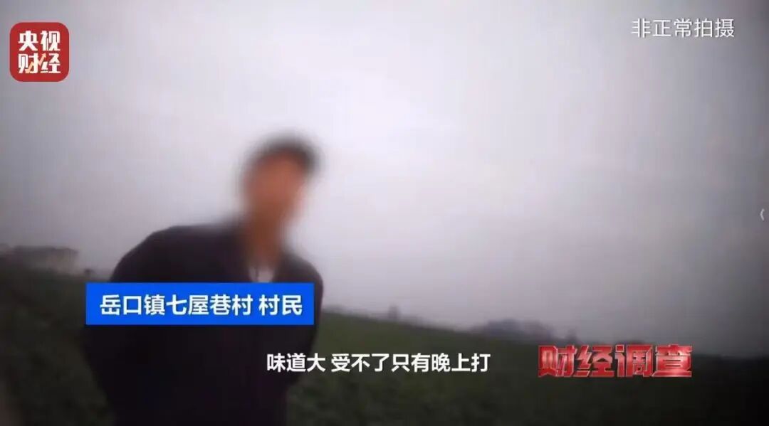“味道大受不了，只有晚上打药”，央视曝光