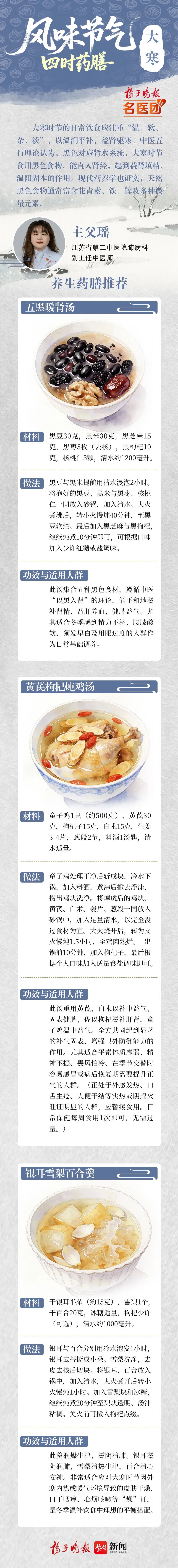 大寒：顺时封藏，温润平补