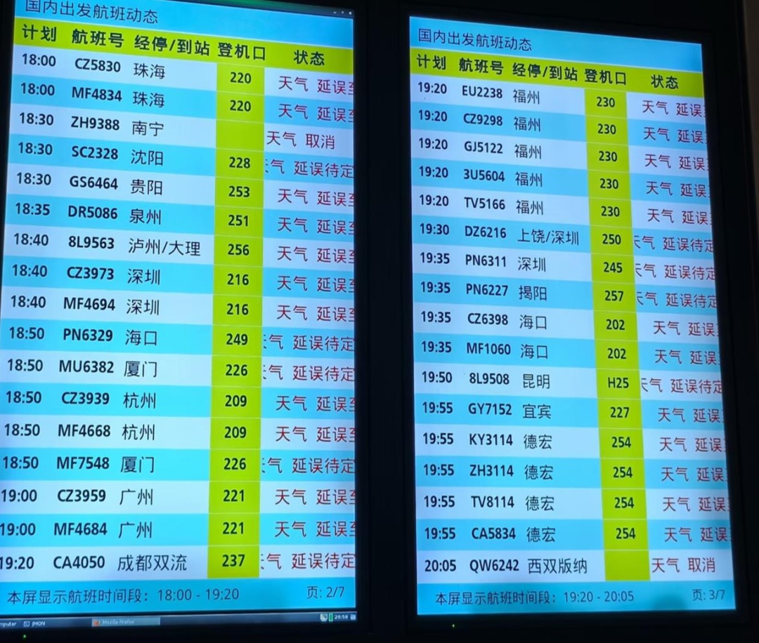8000人滞留机场！航班停飞、列车停运、景区闭园、路段封闭，多地受雨雪持续影响
