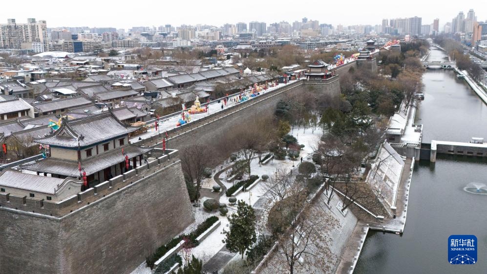 西安护城河水系70余年后首次全线贯通