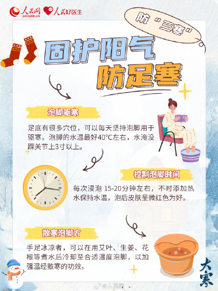 大寒养生，防三寒降三火喝三茶