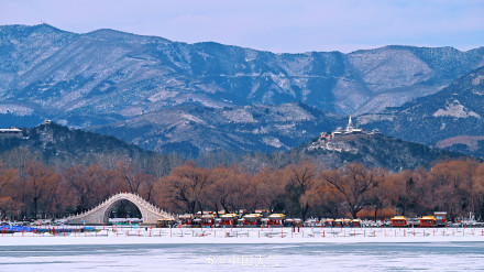 北京再现燕京八景之西山晴雪