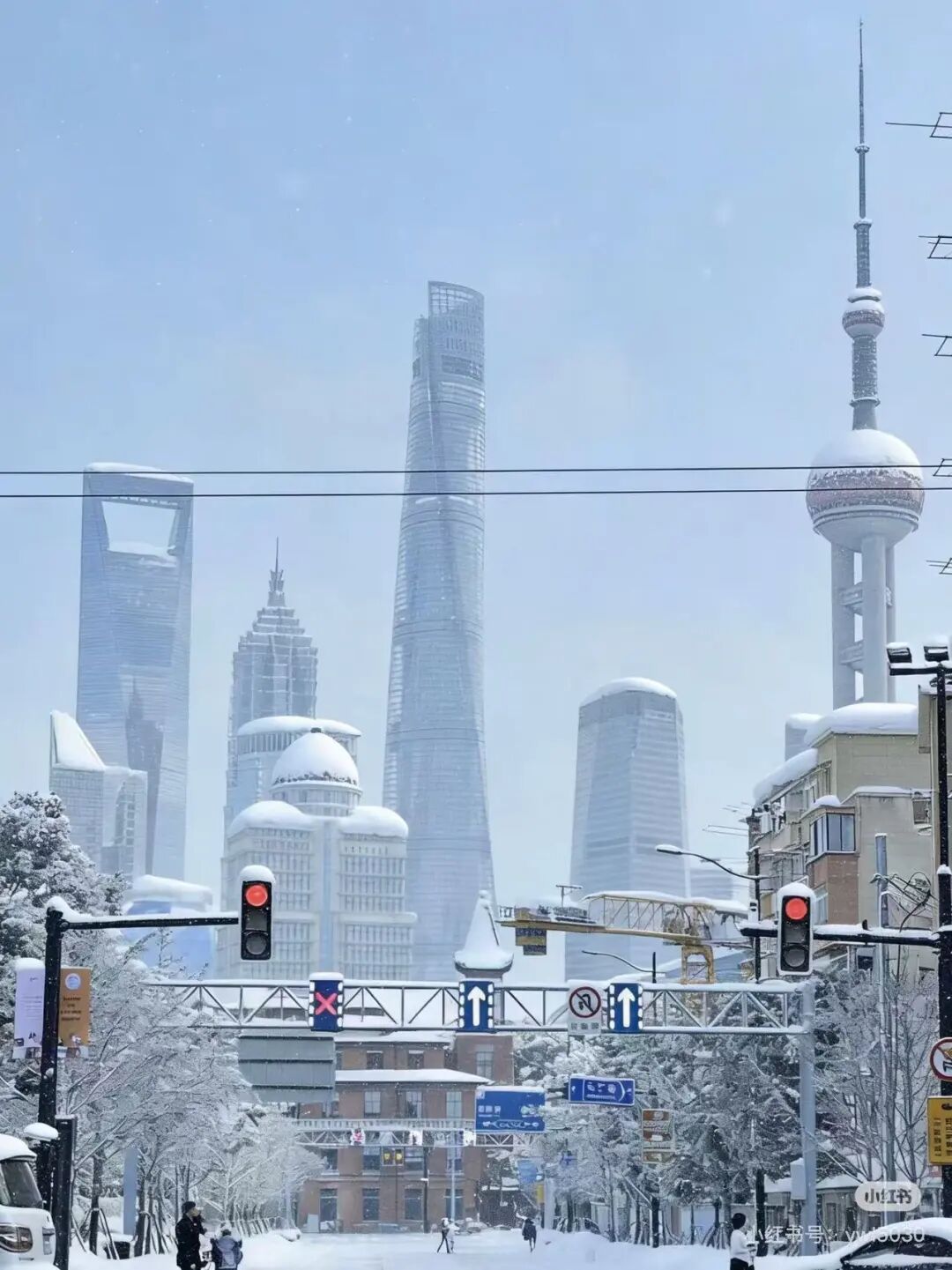 上海下雪了！市区即将-1℃，全市高挂蓝色预警，低温天气一直持续到……