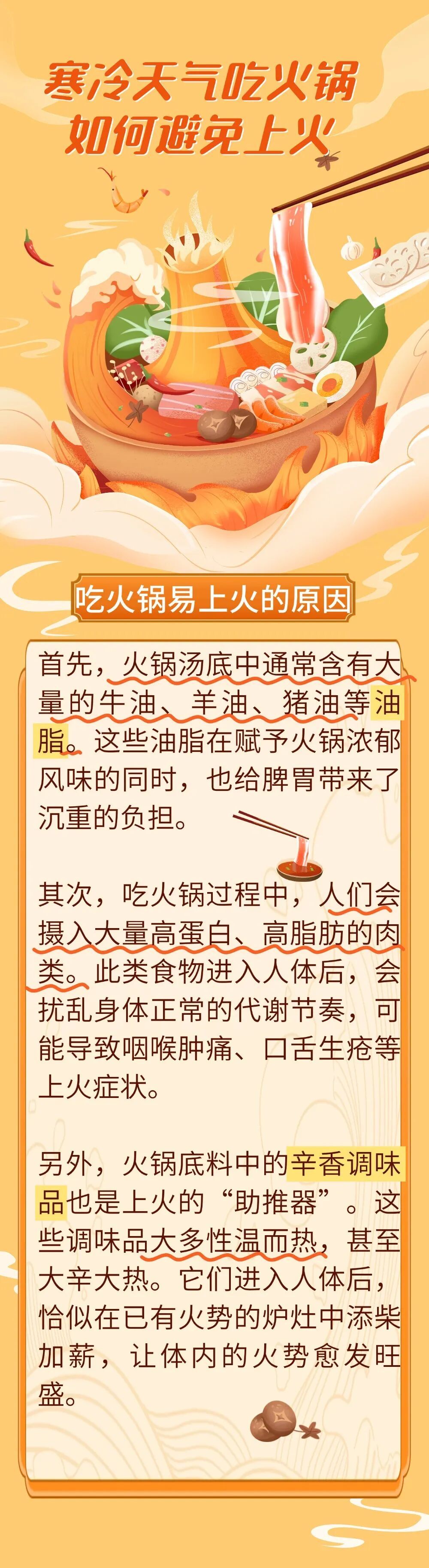 寒冷天气吃火锅 如何避免上火？4招送给您