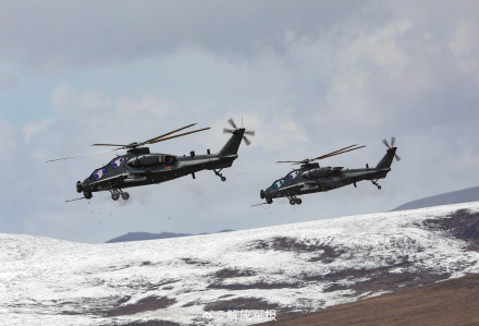 转发收藏！高原直升机演练现场图