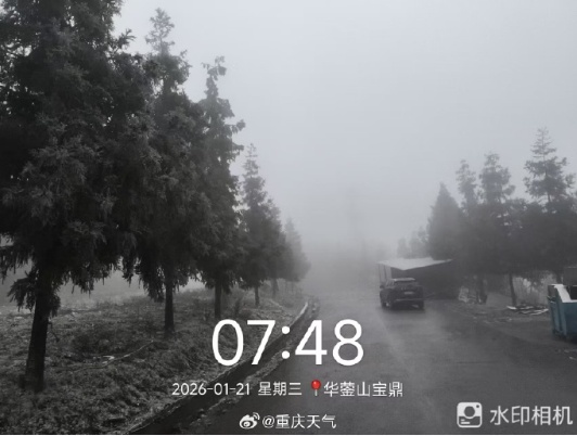 重庆中心城区飘雪了！看雪的小伙伴抓紧，寒潮即将结束，晴好天气将返场