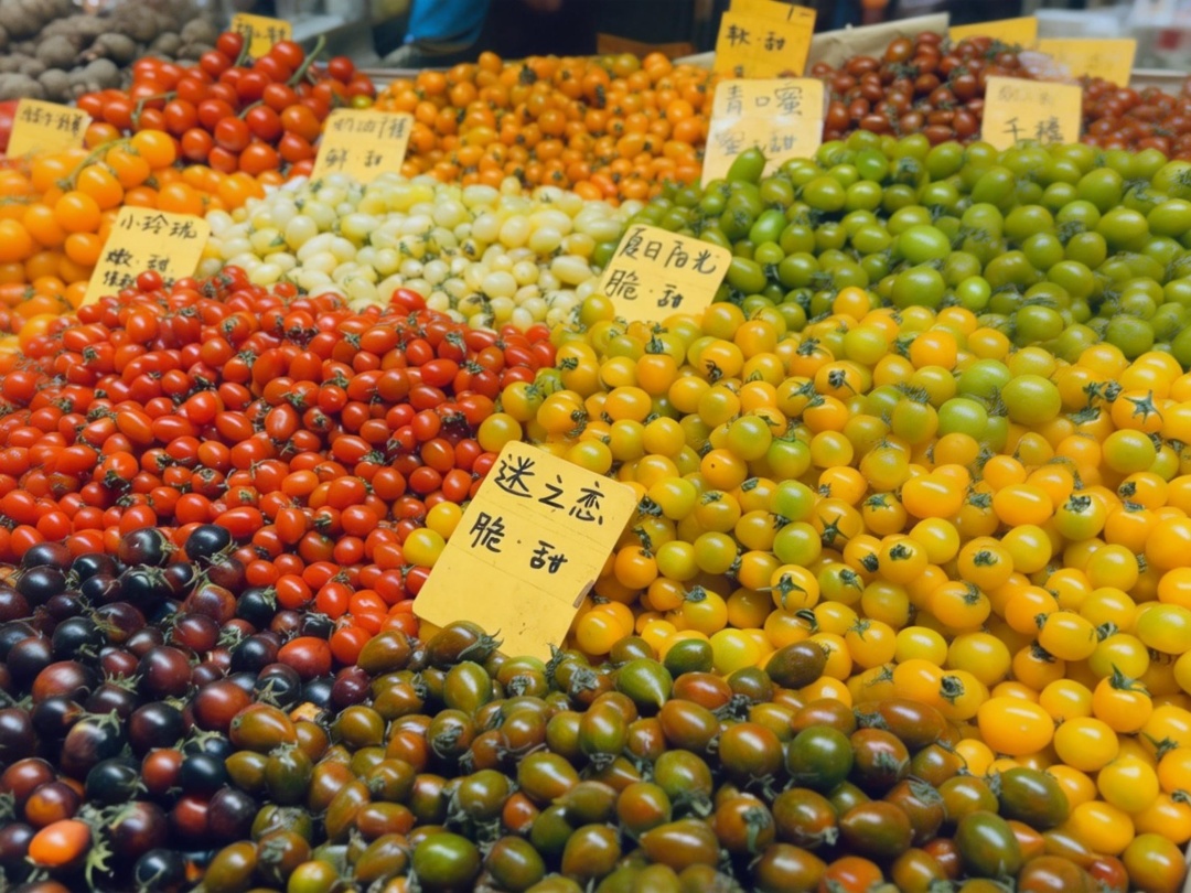 原来圣女果和西红柿是这层关系！颜色不同，差别居然这么大！