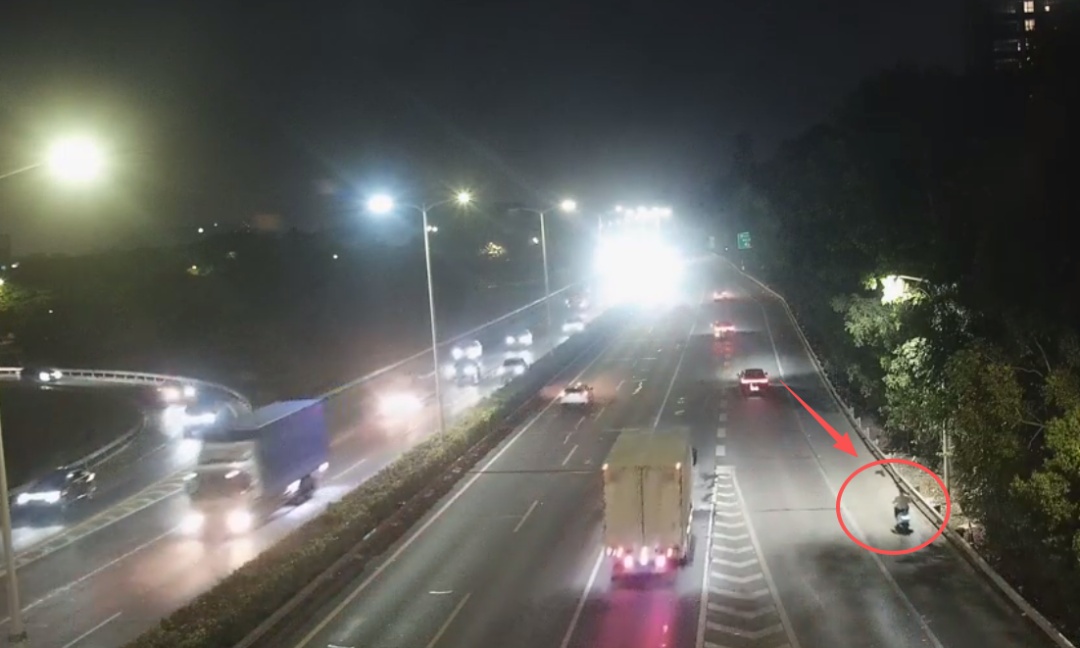 吓飞！深圳一电动车上高速逆行，骑行者：“导航导错了路线”