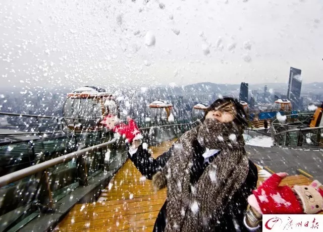 广州10年没下雪了！广州天气：要下雨了