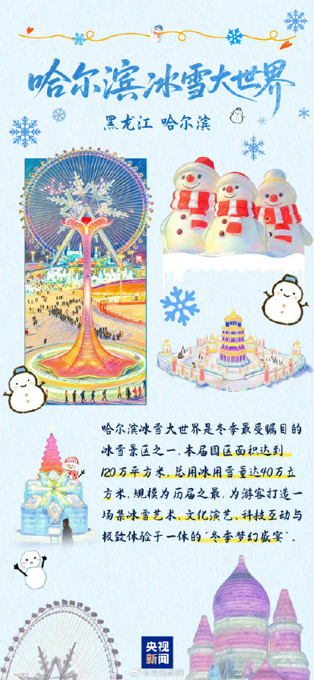 收藏转发！中国冰雪旅游打卡地来啦