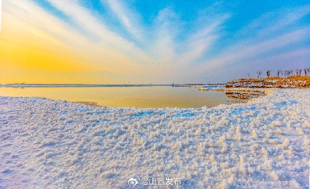 冬日限定 盐湖“硝花”绽放