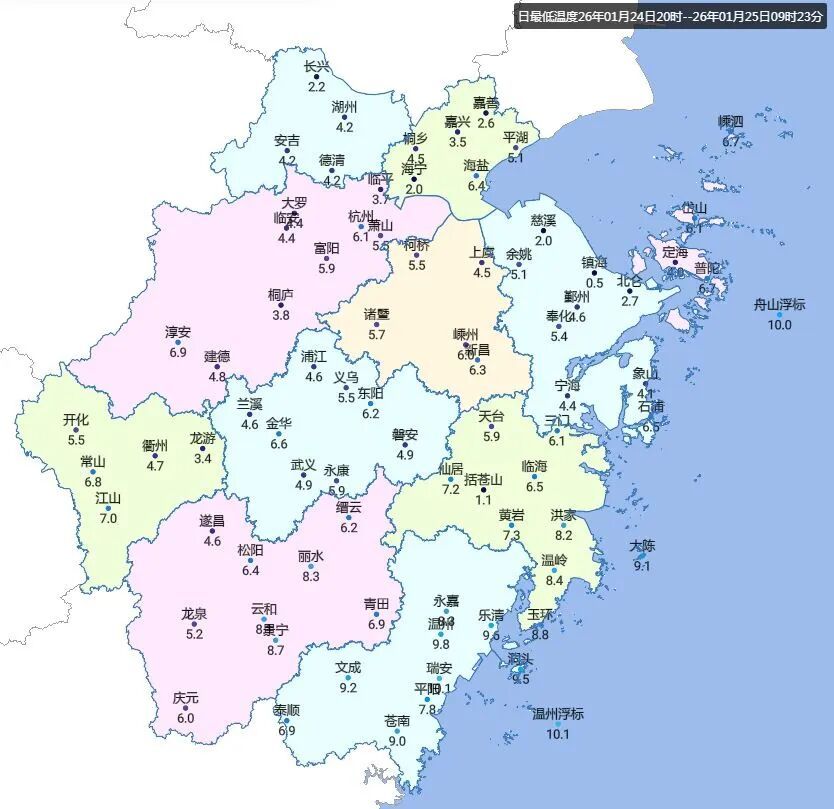 浙江今天最高气温过20℃？下周两股冷空气来袭！雨水+大风+降温，山区可能又见雨雪