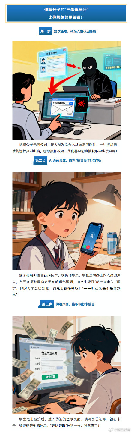 奖助学金发放期间，请小心这类“好心”陷阱