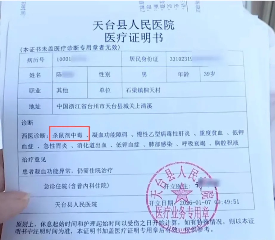 旧报纸包装沾染杀鼠剂，夫妻吃娃娃菜后中毒进ICU！警方：涉事商家失联，正追查