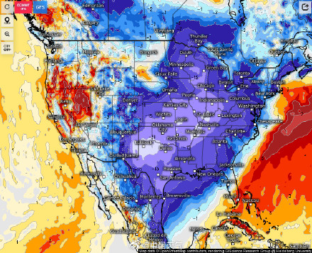 正在席卷美国的冬季风暴有多强