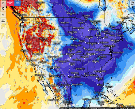 正在席卷美国的冬季风暴有多强