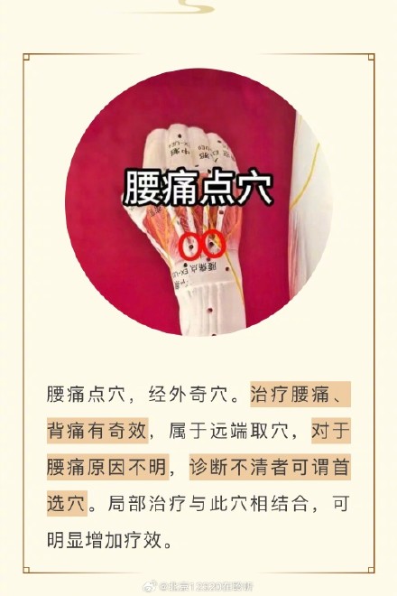 认识穴位 腰痛点穴