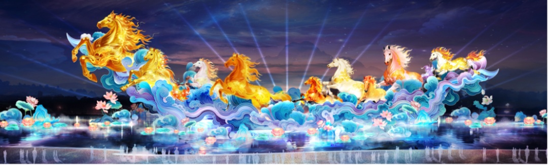 这只火了的“打工摸鱼”醒狮已睁眼！广州越秀公园新春灯会本周震撼亮灯