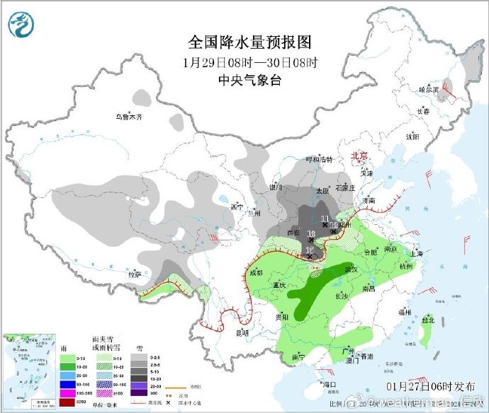 预报图已“变黑”！河南又成降雪中心，郑州西部将有中到大雪，局地积雪深度或超十厘米