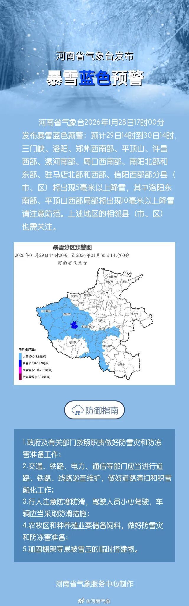 局地降雪超10毫米！河南暴雪＋道路结冰双预警齐发，明天迎本轮雨雪主要时段，注意防范