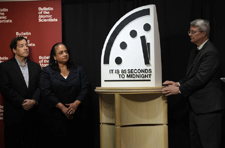 “末日时钟”拨快4秒