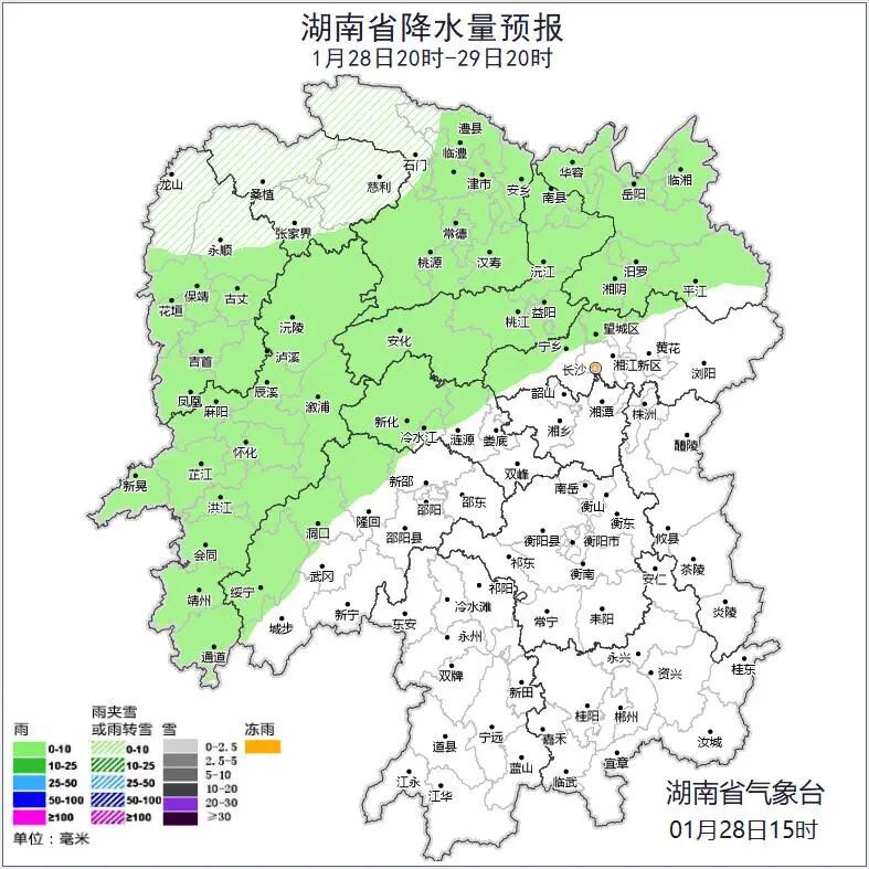 今明两天，湖南这些地方将下雪！局地大雪！