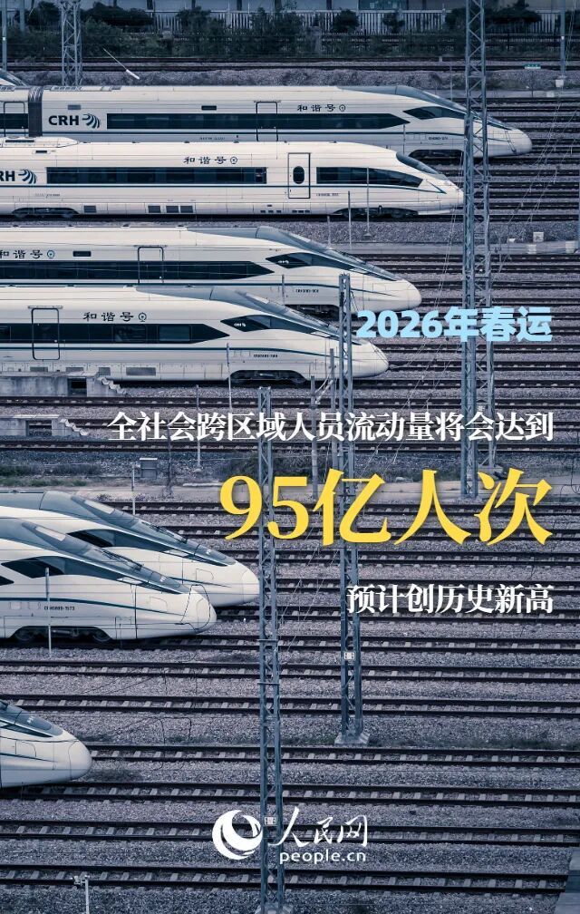 大年!今年春运人流量将达95亿人次 大年!今年春运人流量将达95亿人次