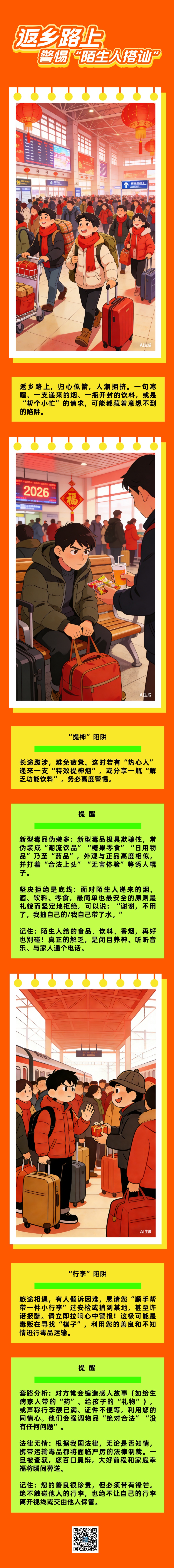 春节返乡防毒提醒:返乡路上,警惕“陌生人搭讪” 春节返乡防毒提醒:返乡路上,警惕“陌生人搭讪”