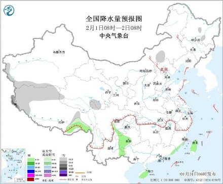 雨雪区域向长江中下游转移 西南地区东部江南等地有雨雪