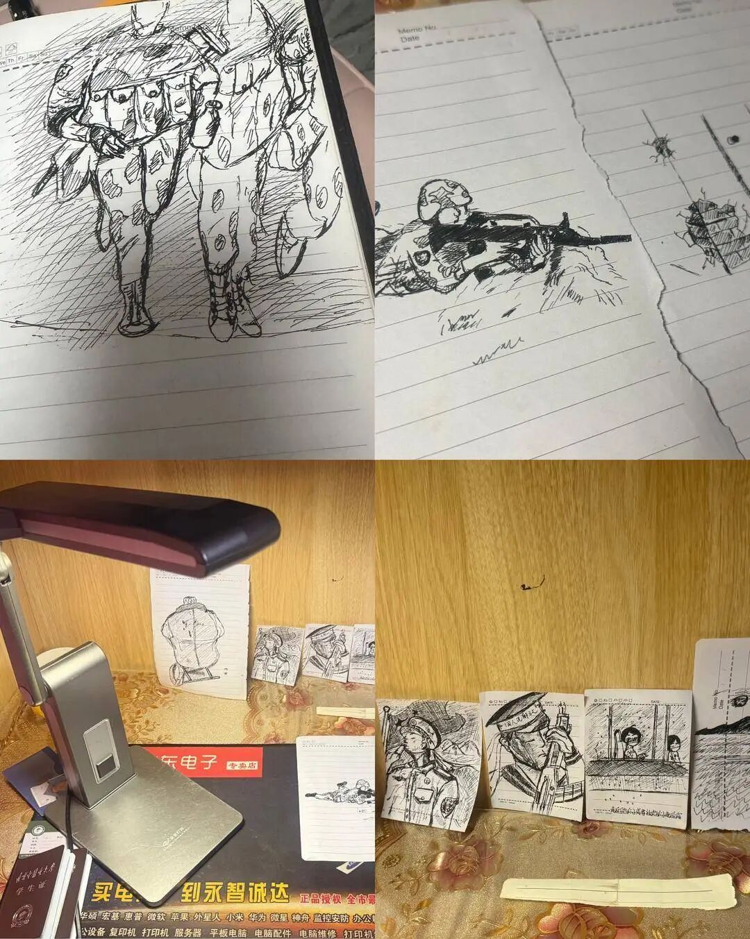 他的素描里,全是穿军装的样子……英雄金城龙,一路走好! 他的素描里,全是穿军装的样子……英雄金城龙,一路走好!