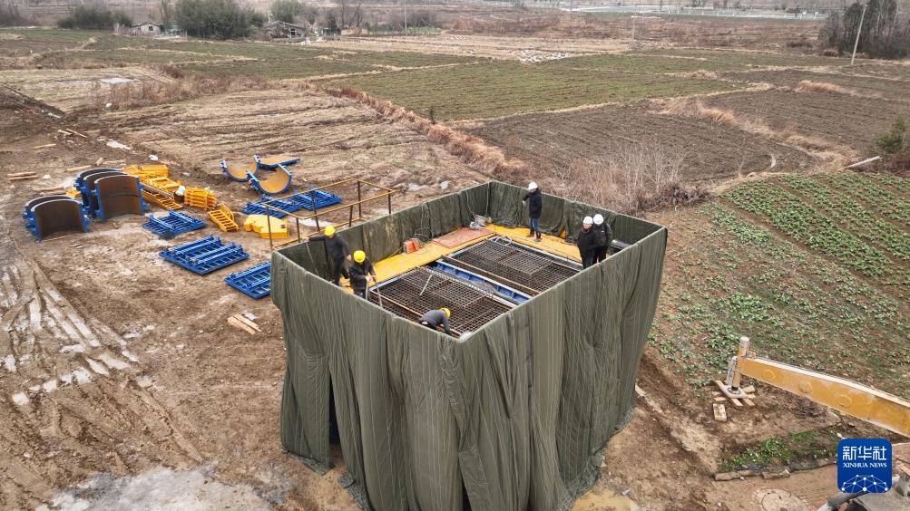 合池铁路全线首个桥墩完成浇筑